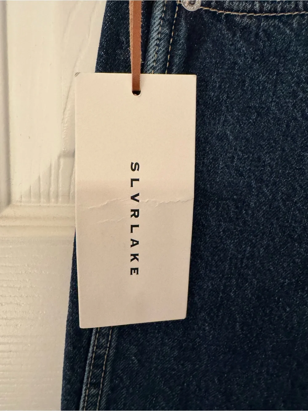 SLVRLAKE Virginia Slims Women’s Blue High Rise Slim Fit Denim Jeans Size 24 - Picture 6 of 16
